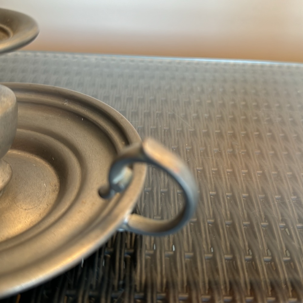 Pewter Candle Holder - Picture 4 of 4